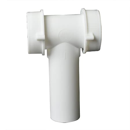 1-1/2 Inch Plastic Tubular C.O Slip Joint Tee With Nut & Washer